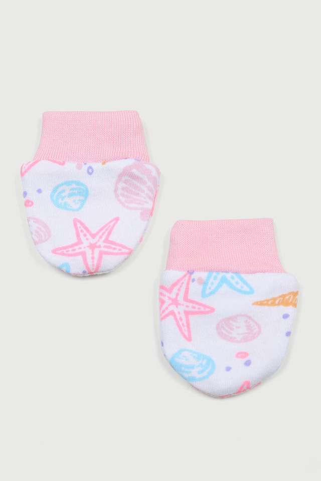 Printed-Cotton-Infant-Infant-Girls-Mittens