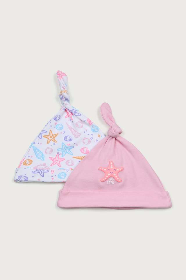 Printed-Cotton-Infant-Infant-Girls-Caps