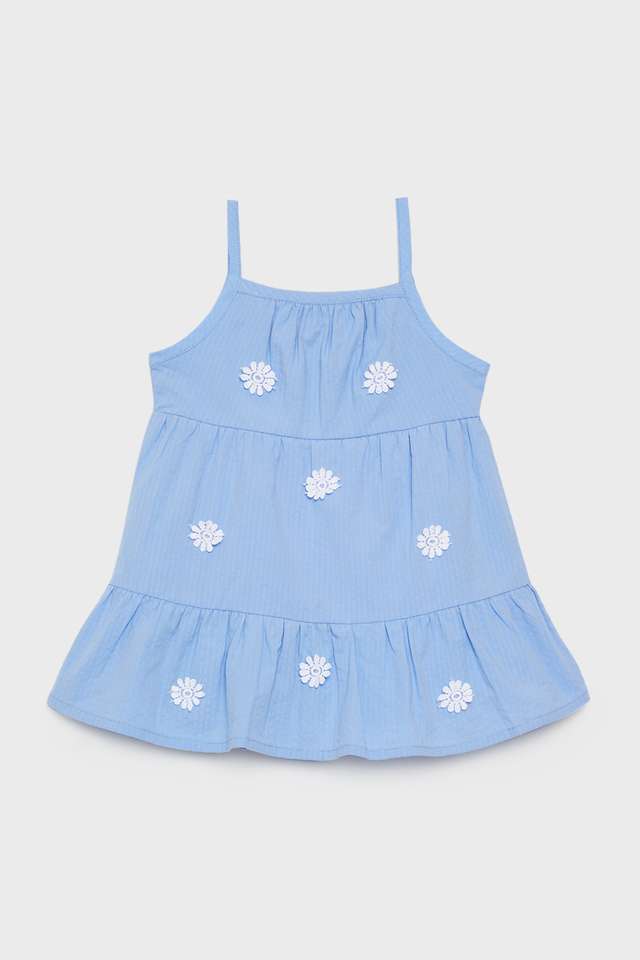 Solid-Cotton-Round-Neck-Girls-Casual-Wear-Dress