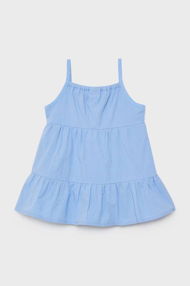 Solid-Cotton-Round-Neck-Girls-Casual-Wear-Dress