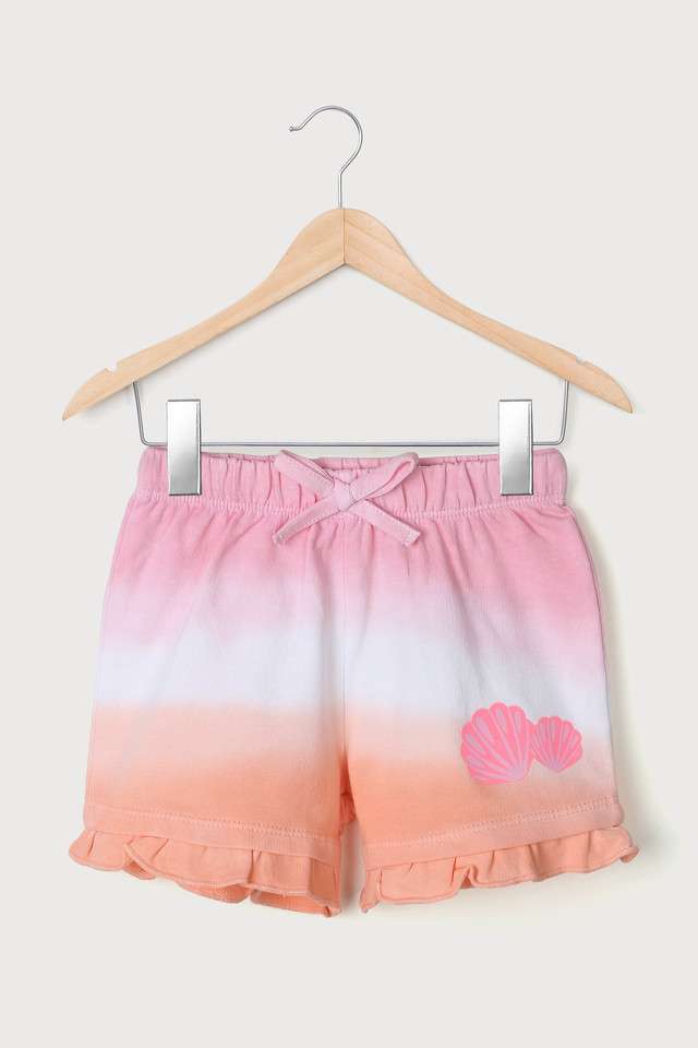 Tie-&-Dye-Cotton-Regular-Fit-Infant-Infant-Girls-Shorts
