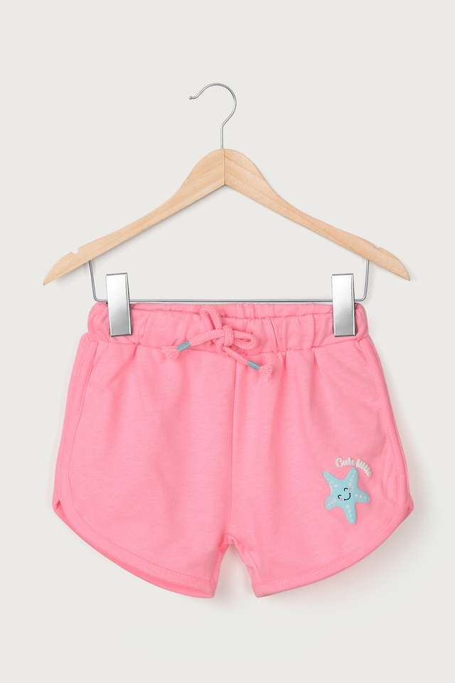 Solid-Cotton-Regular-Fit-Infant-Infant-Girls-Shorts