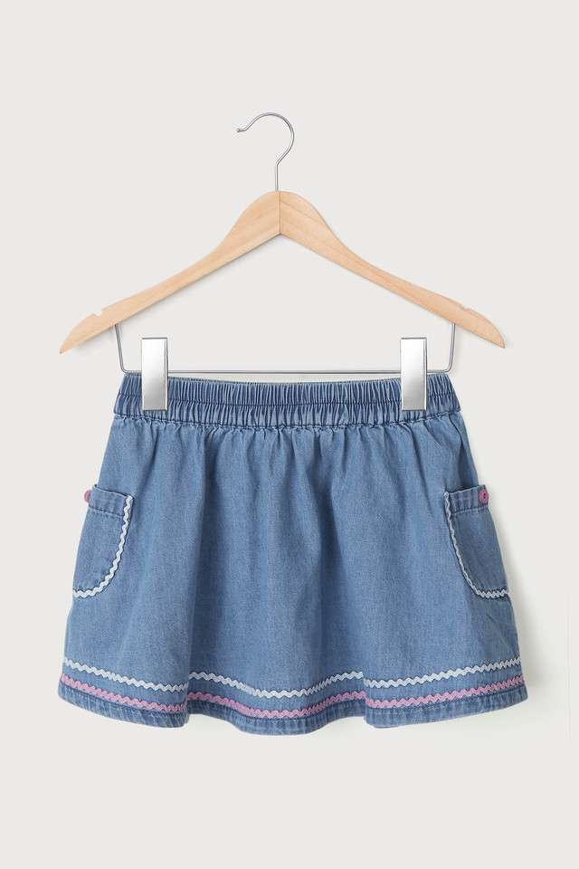 Solid-Cotton-Regular-Fit-Infants-Skirts