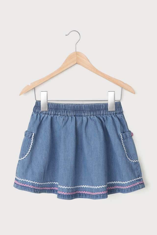 Solid-Cotton-Regular-Fit-Infants-Skirts