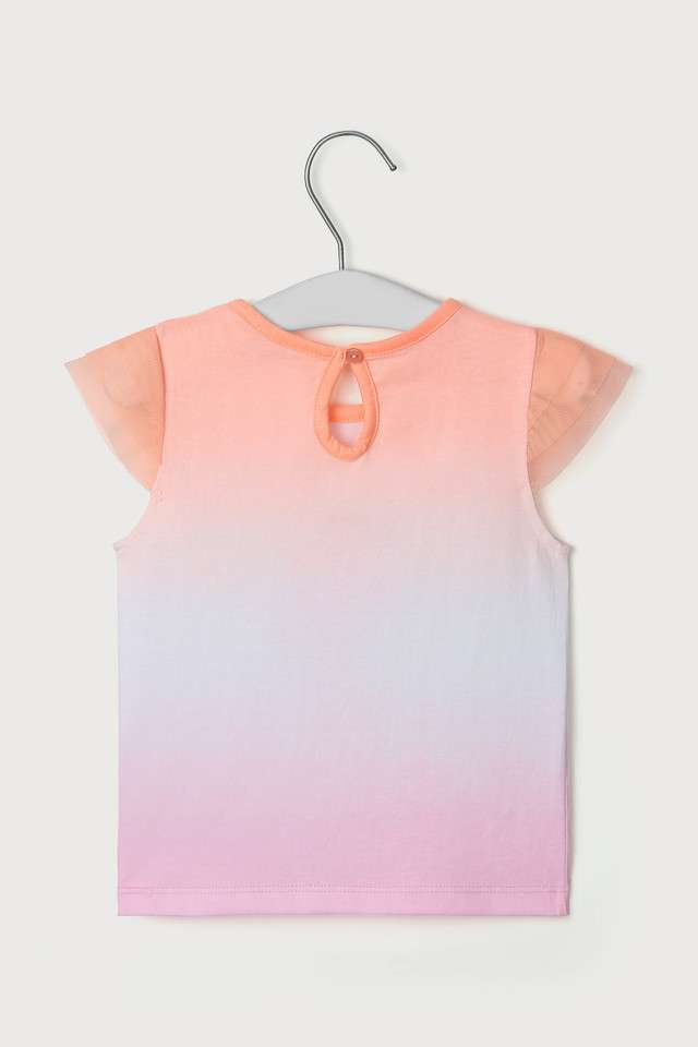 Tie-&-Dye-Cotton-Round-Neck-Infant-Infant-Girls-T-Shirt