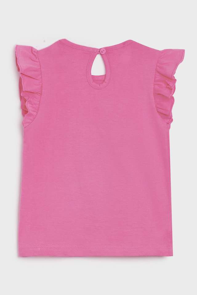 Embroidered-Cotton-Round-Neck-Infant-Infant-Girls-T-Shirt