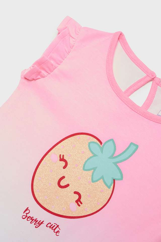 Printed-Jersey-Round-Neck-Infant-Girls-T-Shirt