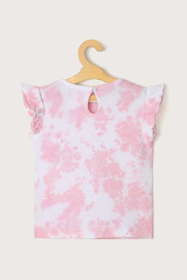 Tie-&-Dye-Cotton-Round-Neck-Infant-Infant-Girls-T-Shirt