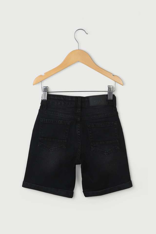 Solid-Blended-Fabric-Regular-Fit-Boys-Shorts