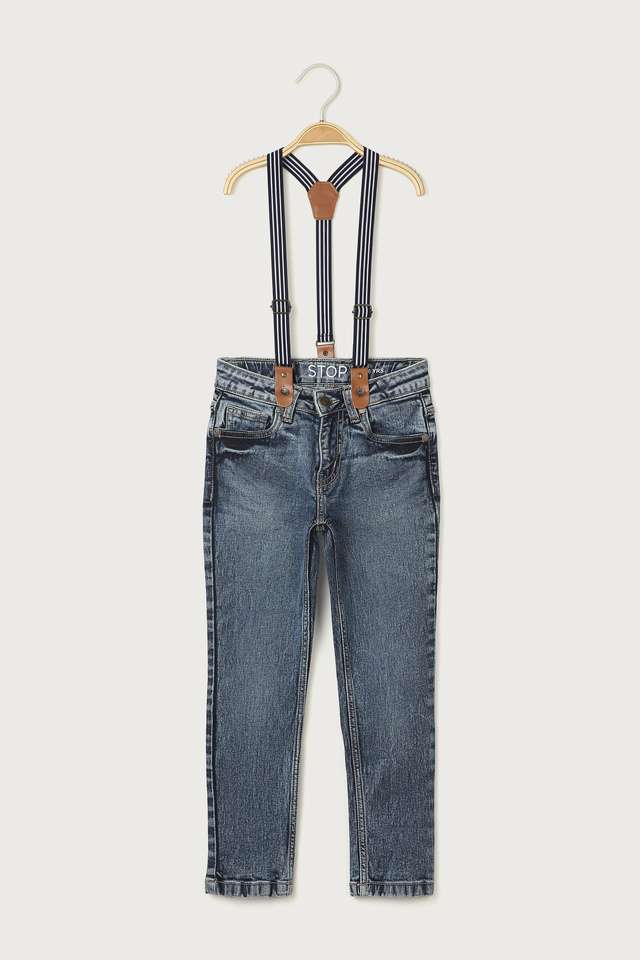 Solid-Blended-Fabric-Regular-Fit-Boys-Jeans