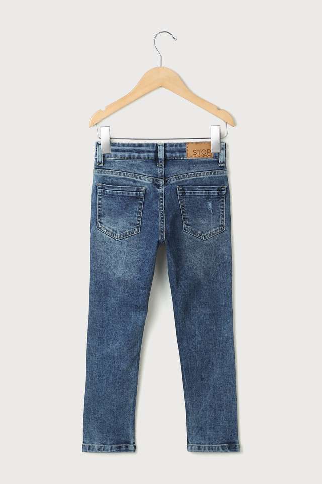 Solid-Blended-Fabric-Regular-Fit-Boys-Jeans