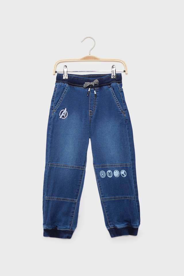 Solid-Blended-Fabric-Regular-Fit-Boys-Joggers