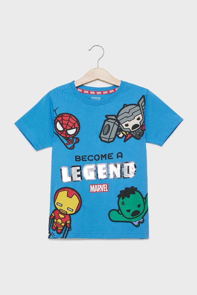 Solid-Cotton-Round-Neck-Boys-T-Shirt