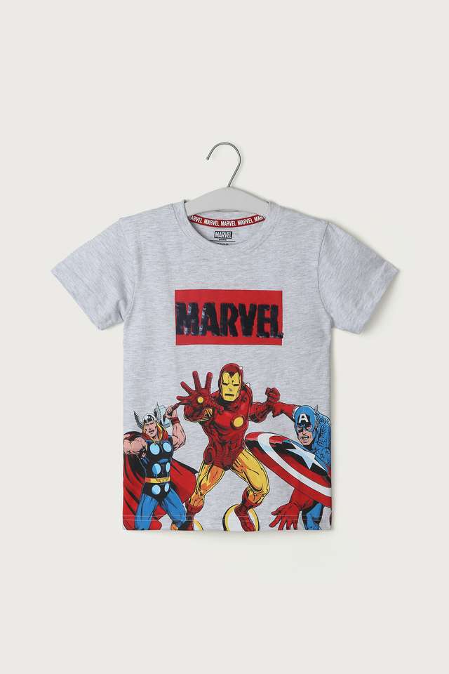 Solid-Cotton-Round-Neck-Boys-T-Shirt