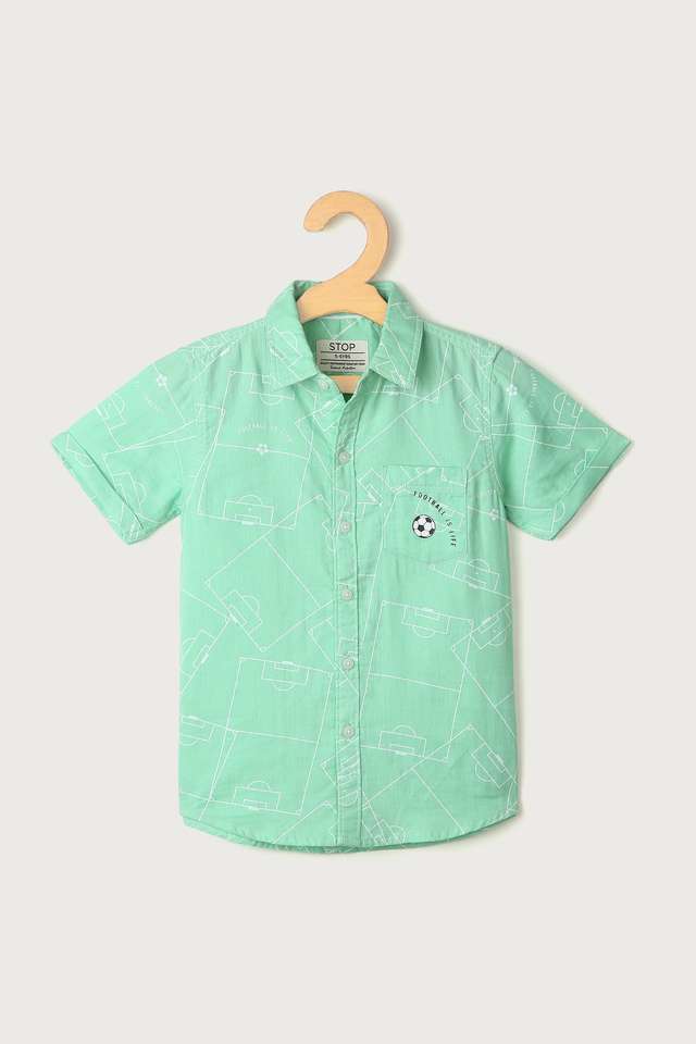 Solid-Cotton-Collared-Boys-Shirt