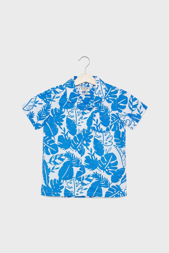 Printed-Cotton-Collared-Boys-Shirt