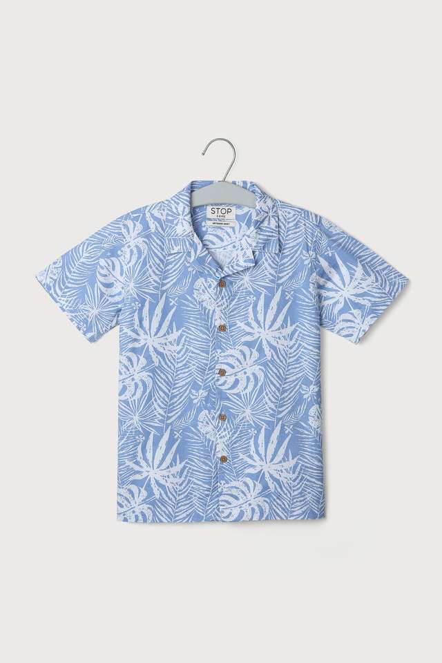 Printed-Cotton-Collared-Boys-Shirt