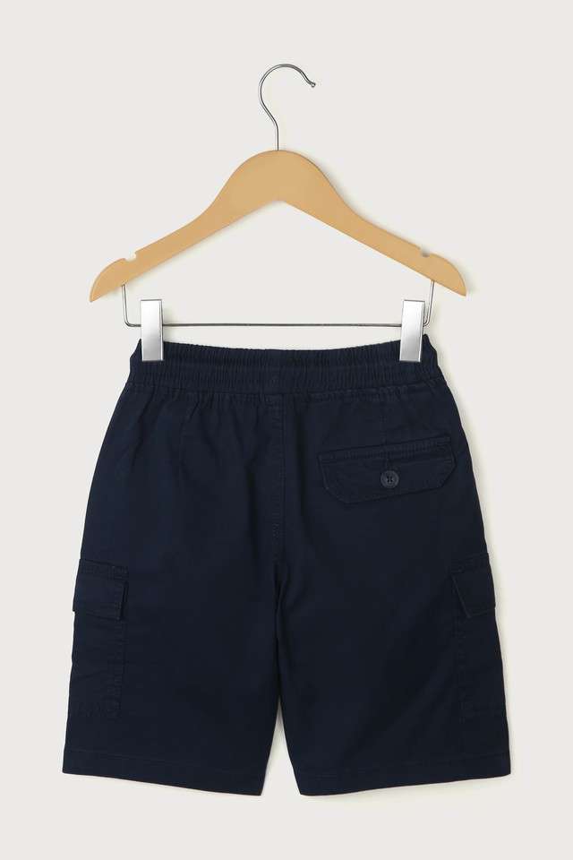 Solid-Blended-Fabric-Regular-Fit-Boys-Shorts