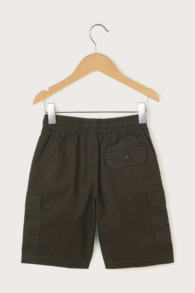 Solid-Blended-Fabric-Regular-Fit-Boys-Shorts