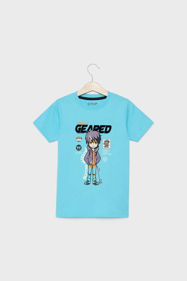 Solid-Cotton-Round-Neck-Boys-T-Shirt