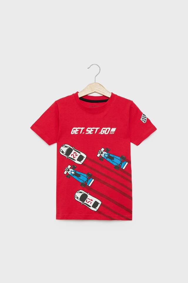 Solid-Cotton-Round-Neck-Boys-T-Shirt