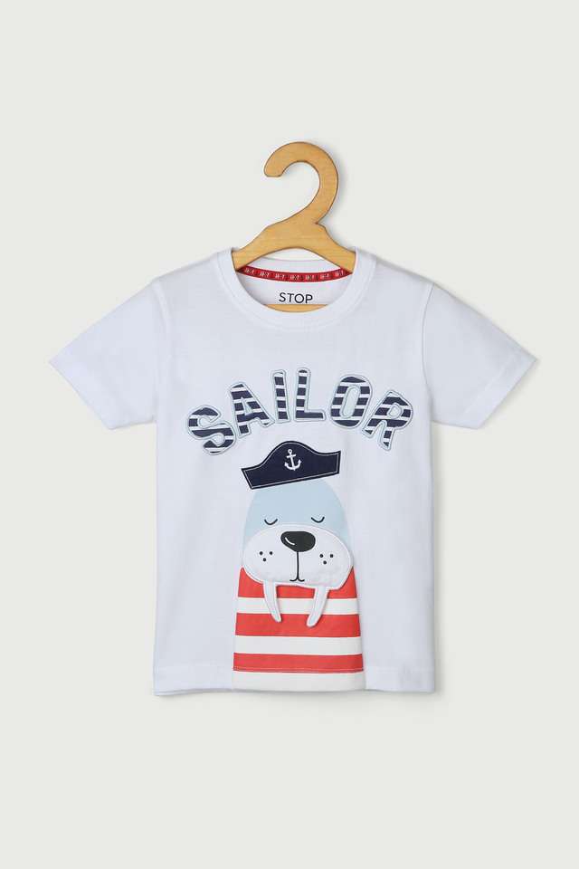 Solid-Cotton-Round-Neck-Boys-T-Shirt