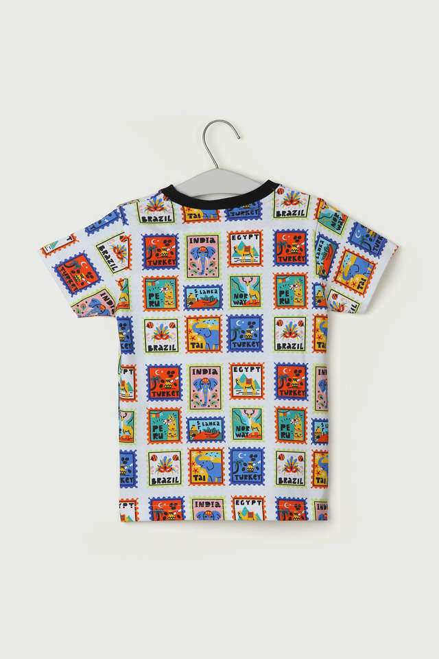 Printed-Cotton-Round-Neck-Boys-T-Shirt