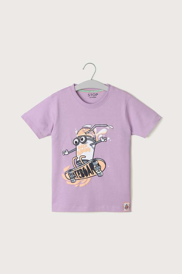 Graphic-Cotton-Round-Neck-Boys-T-Shirt