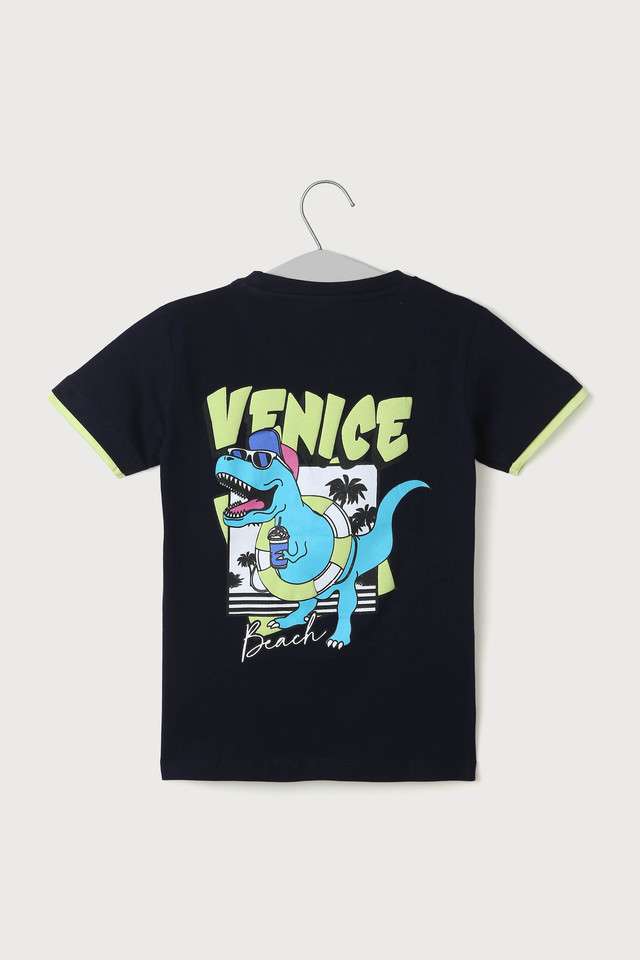 Graphic-Cotton-Round-Neck-Boys-T-Shirt