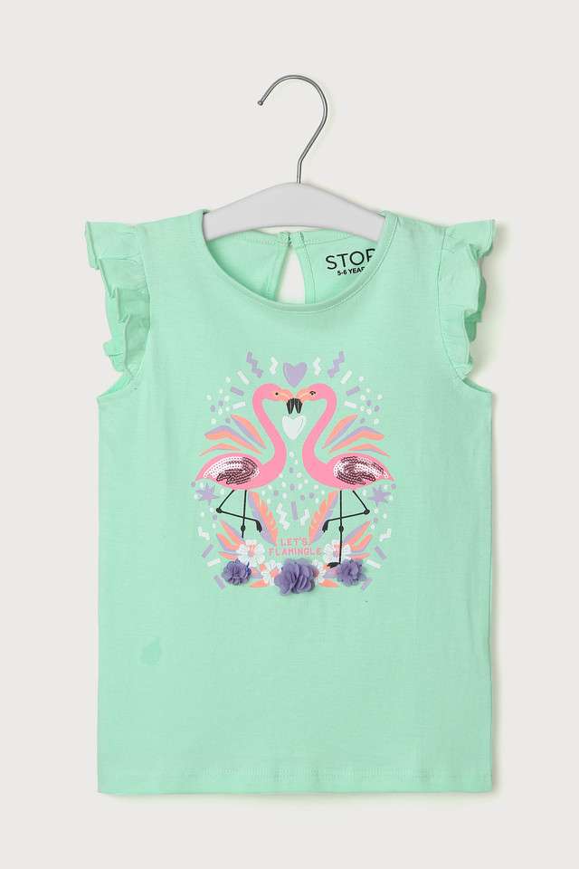 Solid-Cotton-Round-Neck-Girls-Top