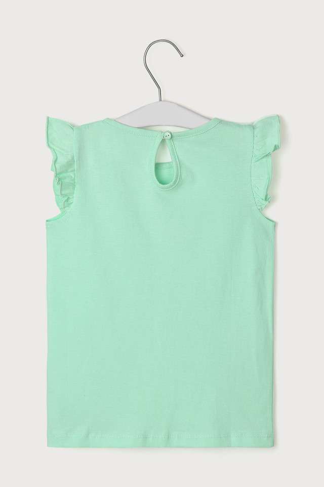 Solid-Cotton-Round-Neck-Girls-Top