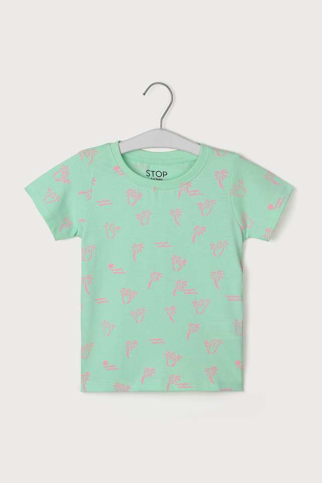 Printed-Cotton-Round-Neck-Girls-Top