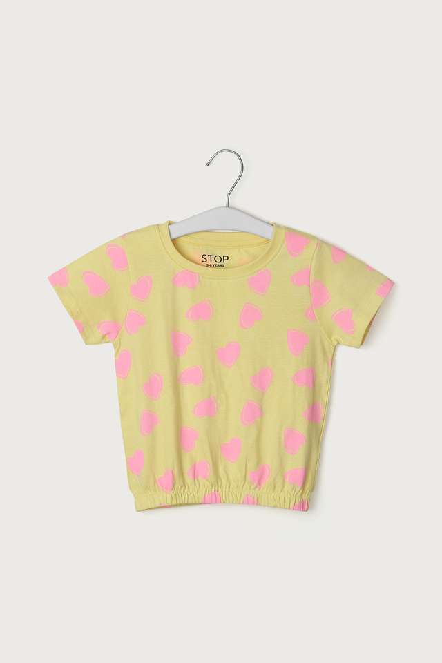 Printed-Cotton-Round-Neck-Girls-Casual-Wear-Top