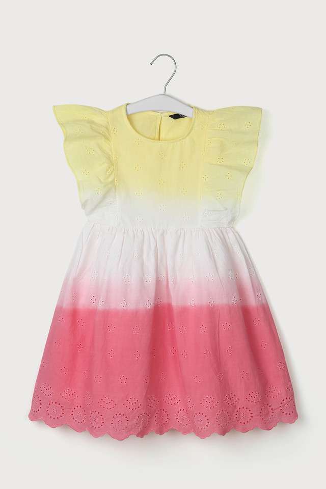 Ombre-Cotton-Round-Neck-Girls-Casual-Wear-Dress