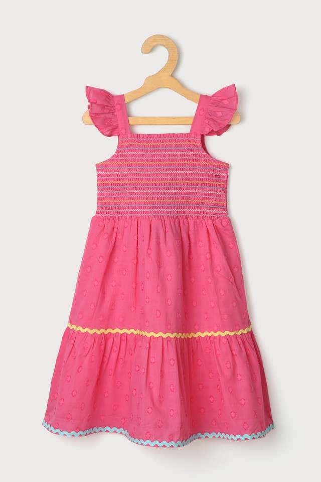 Solid-Cotton-Square-Neck-Girls-Casual-Wear-Dress