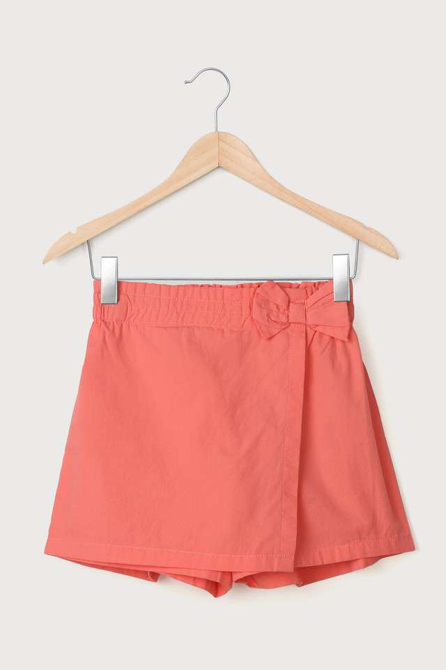 Solid-Cotton-Regular-Fit-Girls-Shorts