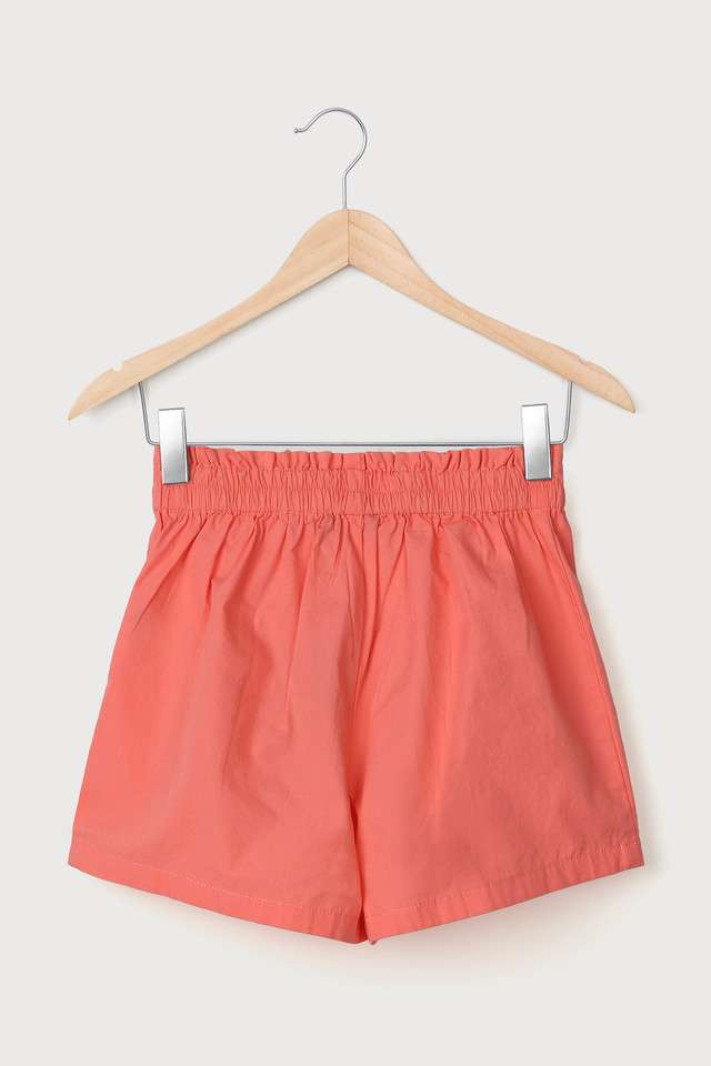 Solid-Cotton-Regular-Fit-Girls-Shorts