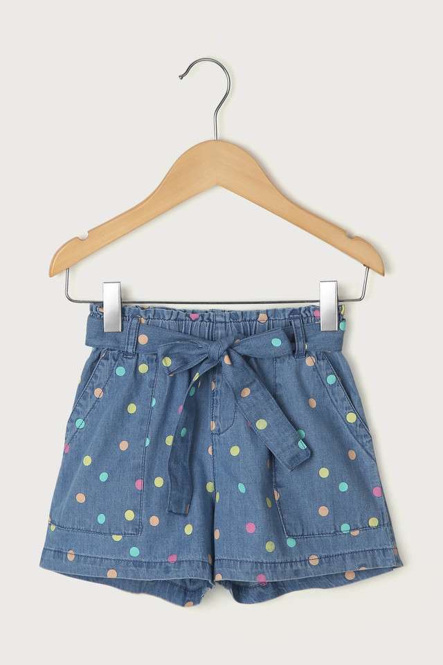 Solid-Cotton-Regular-Fit-Girls-Shorts