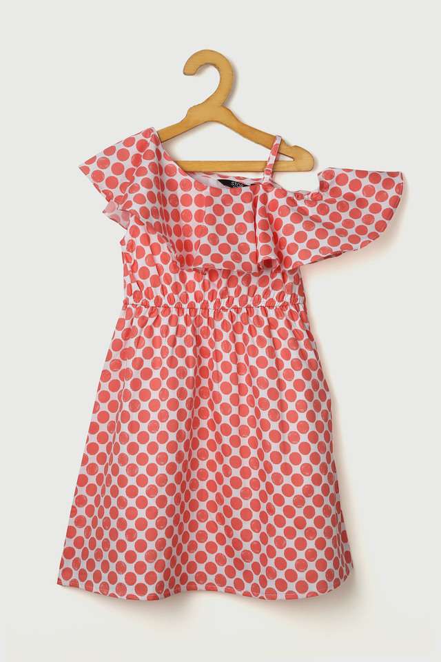 Printed-Cotton-One-Shoulder-Girls-Casual-Wear-Dress