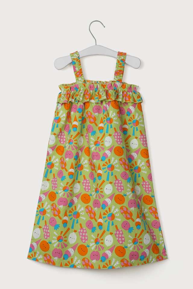 Printed-Cotton-Square-Neck-Girls-Casual-Wear-Dress