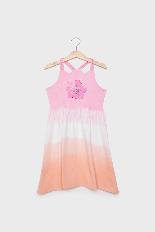 Tie-&-Dye-Cotton-Round-Neck-Girls-Casual-Wear-Dress