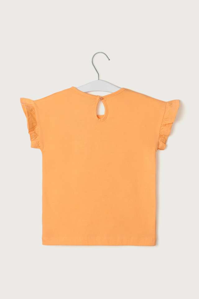 Solid-Cotton-Round-Neck-Girls-Top