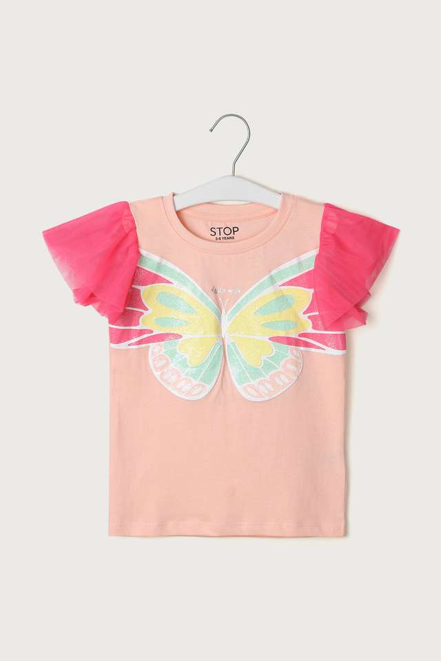Graphic-Print-Cotton-Round-Neck-Girls-Casual-Wear-Top
