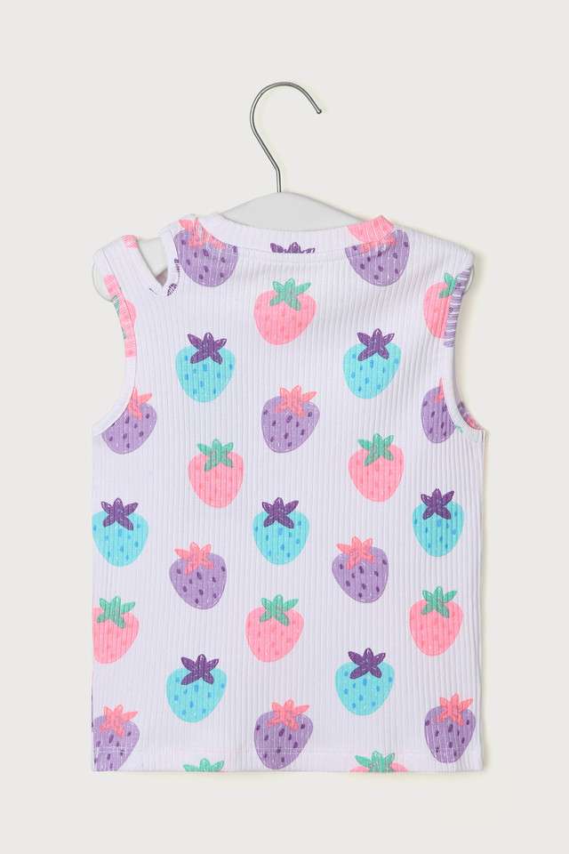 Solid-Blended-Fabric-Round-Neck-Girls-Top