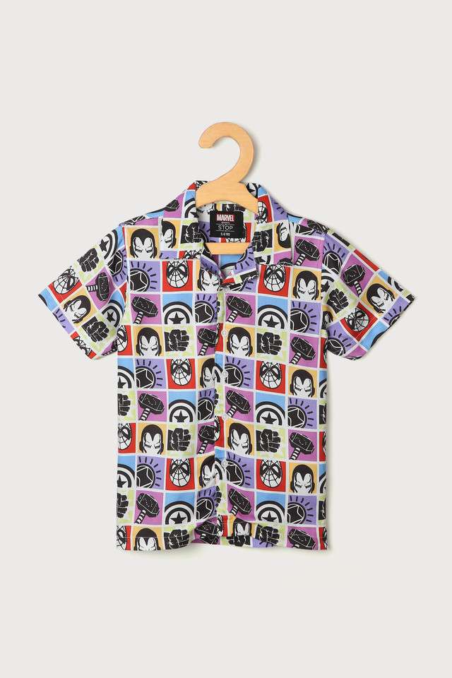 Printed-Rayon-Collared-Boys-Shirt
