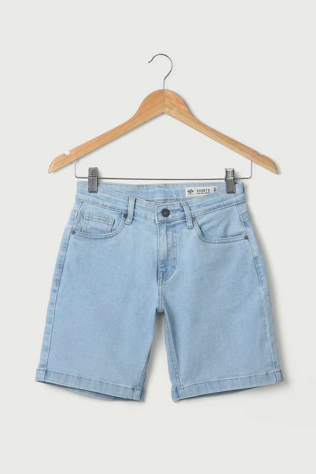 Solid-Blended-Fabric-Regular-Fit-Boys-Shorts