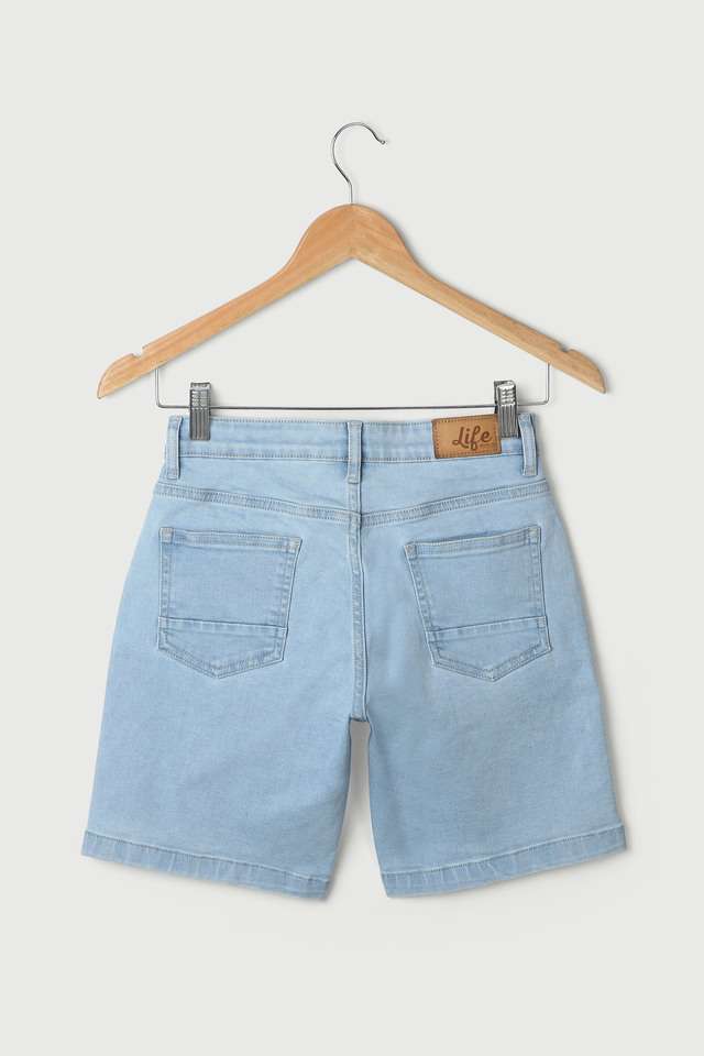 Solid-Blended-Fabric-Regular-Fit-Boys-Shorts