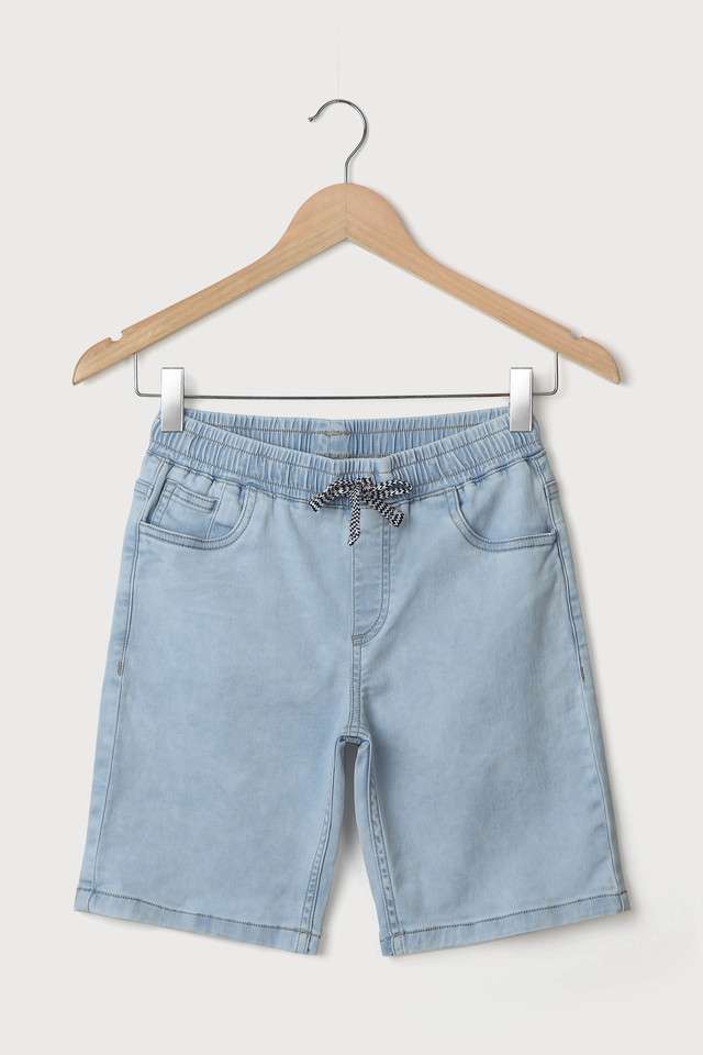 Solid-Blended-Fabric-Regular-Fit-Boys-Shorts