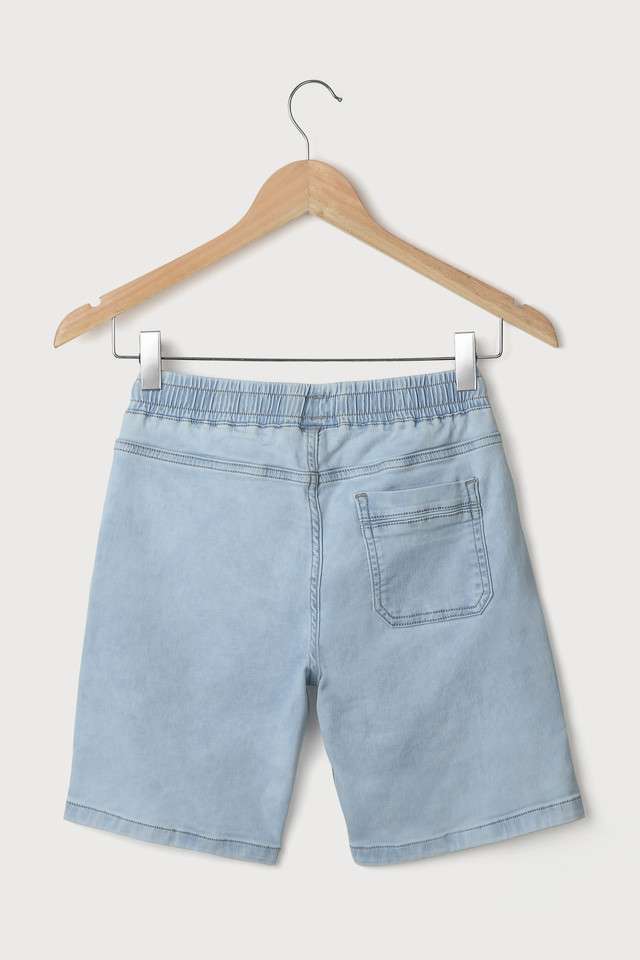 Solid-Blended-Fabric-Regular-Fit-Boys-Shorts