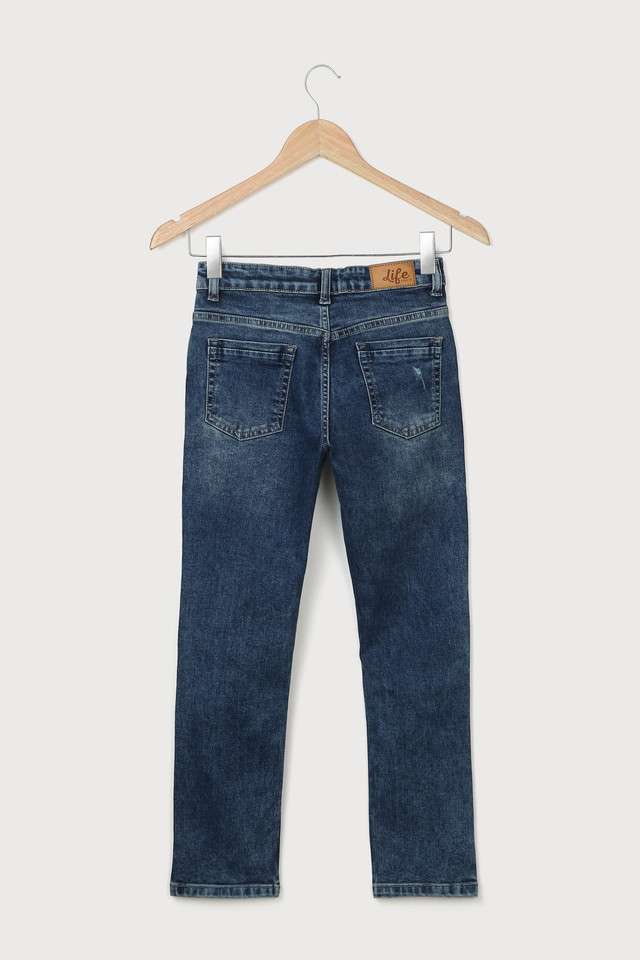 Solid-Blended-Fabric-Regular-Fit-Boys-Jeans